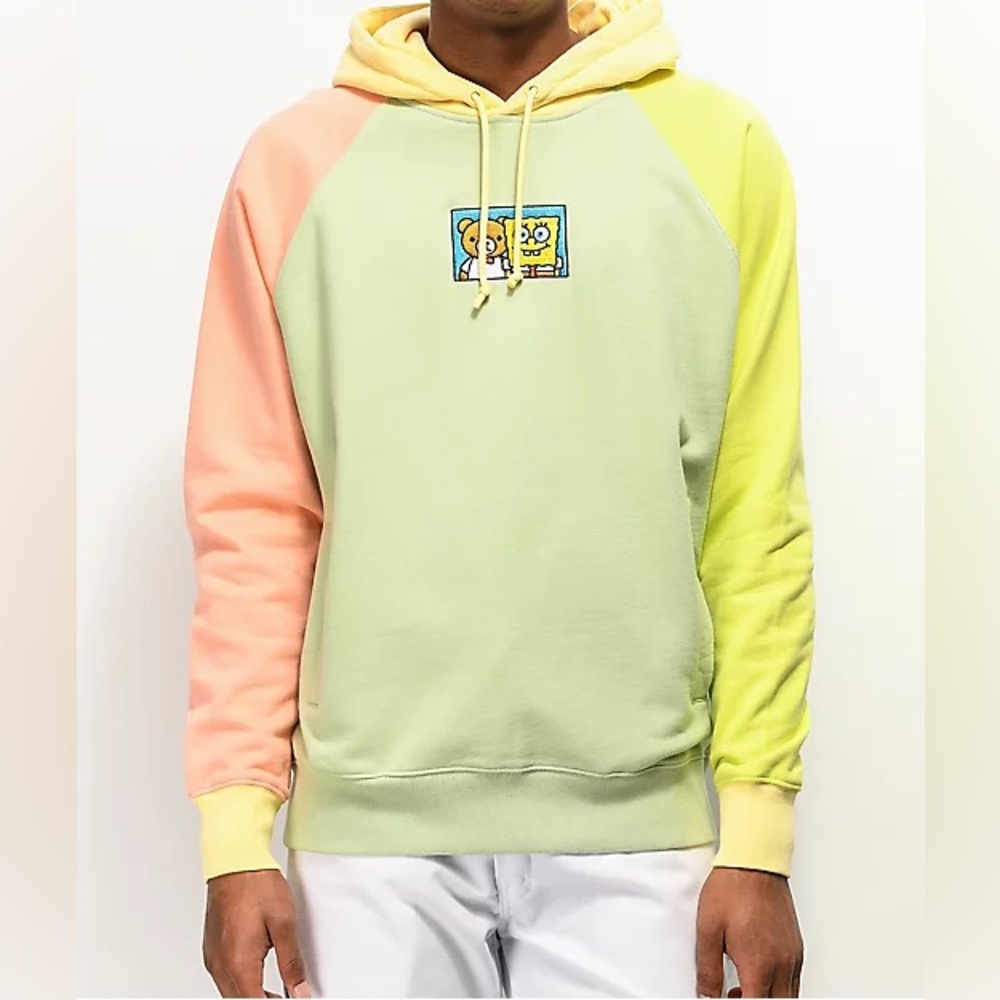 Teddy Fresh SpongeBob Collaboration Embroid Hoodie - Medium